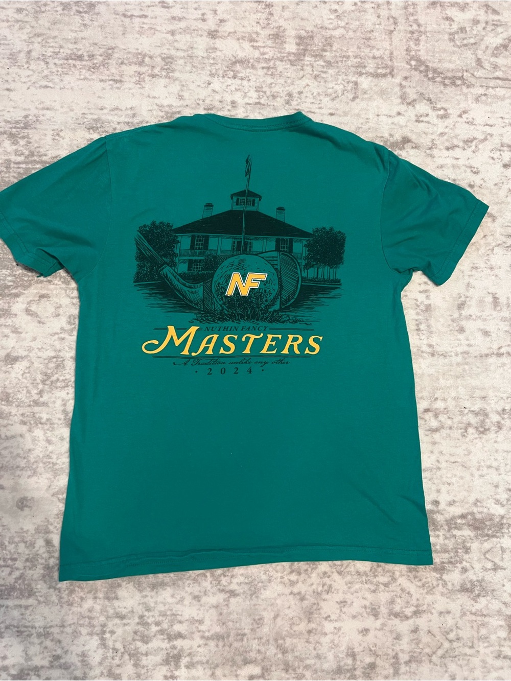 Nuthin Fancy Masters Green Graphic Tee - Men